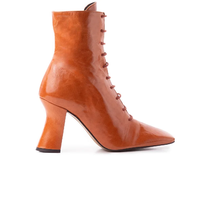 women's ankle boots for eveningLockwood Burnt Orange Leather