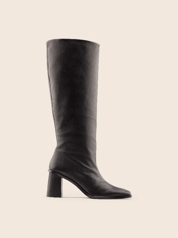 women's heeled boots for fashion bloggersLorca Black Boot