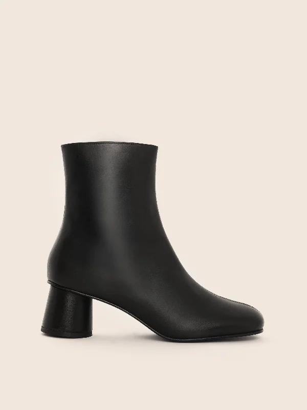 women's heeled boots for office wearMaia Black Boot