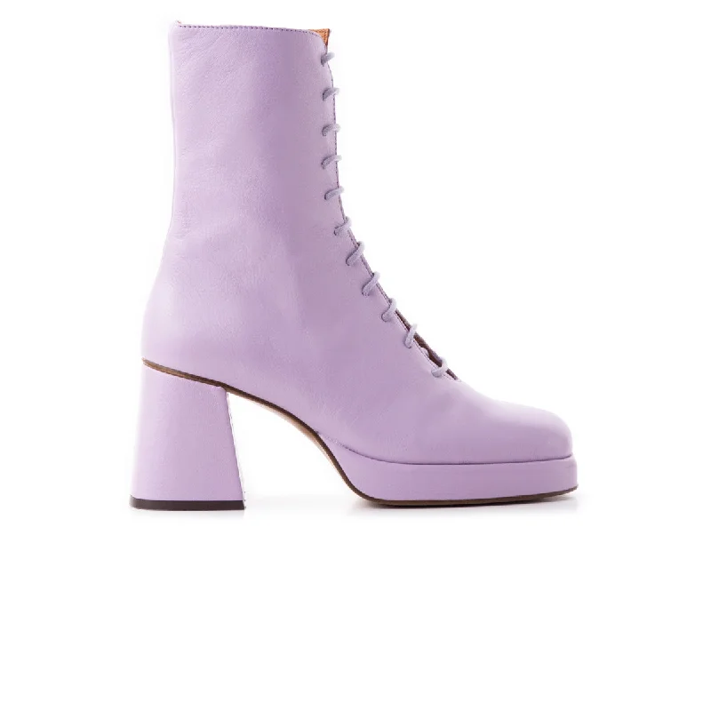 women's ankle boots with zippersMather Lilac Leather