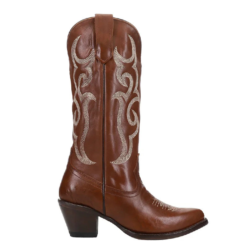 women's cowboy boots with exotic skinsQuinn Embroidered Snip Toe Cowboy Boots