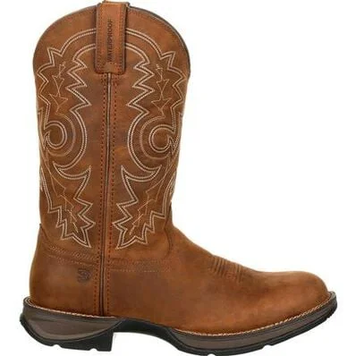 women's leather moto boots with bucklesRebelâ by DurangoÂ Waterproof Western Boot