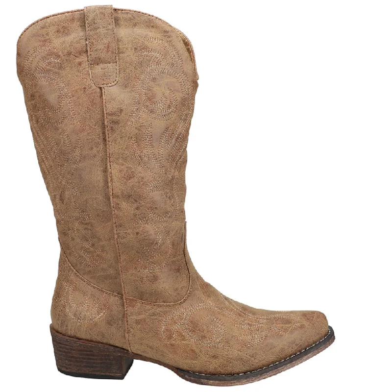 women's cowboy boots with high heelRiley Round Toe Cowboy Boots