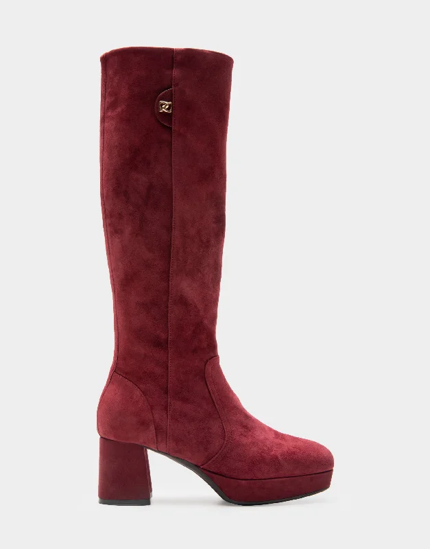 women's heeled boots with elastic sidesSydney