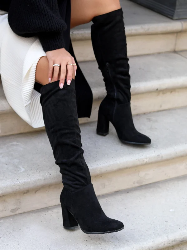 women's heeled boots with elastic sidesTENNESSEE