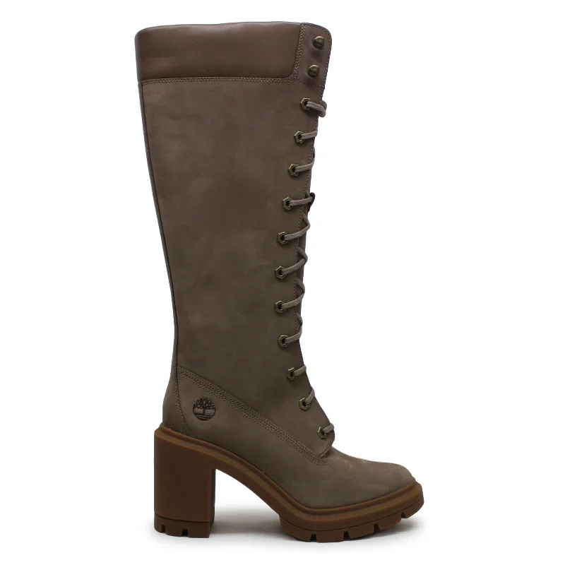 women's heeled boots with furAllington Heights Nubuck Women's Knee High Boots