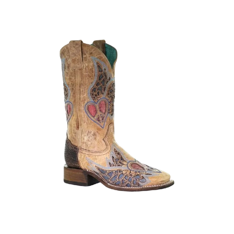 women's suede cowboy bootsCorral Women's Sand Side Rodeo Collection Western Boots