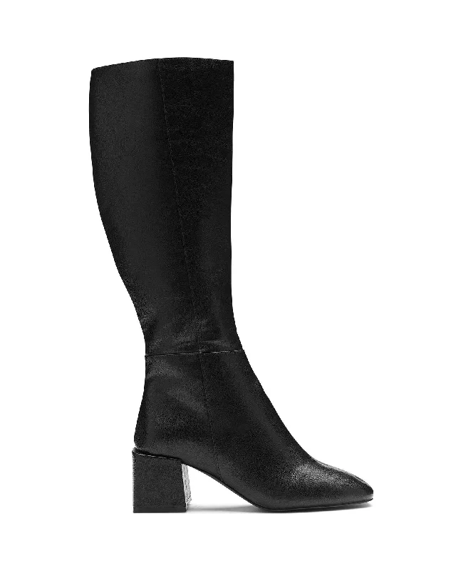 women's heeled boots for rainy daysWolf Tall Boot Black