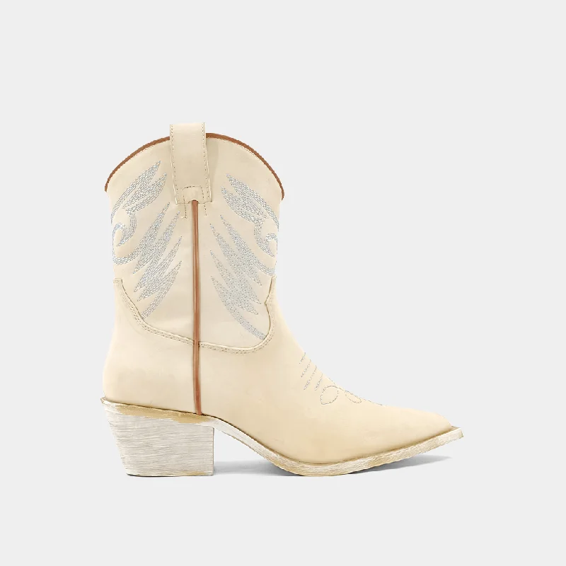 women's booties with western vibeZAHARA