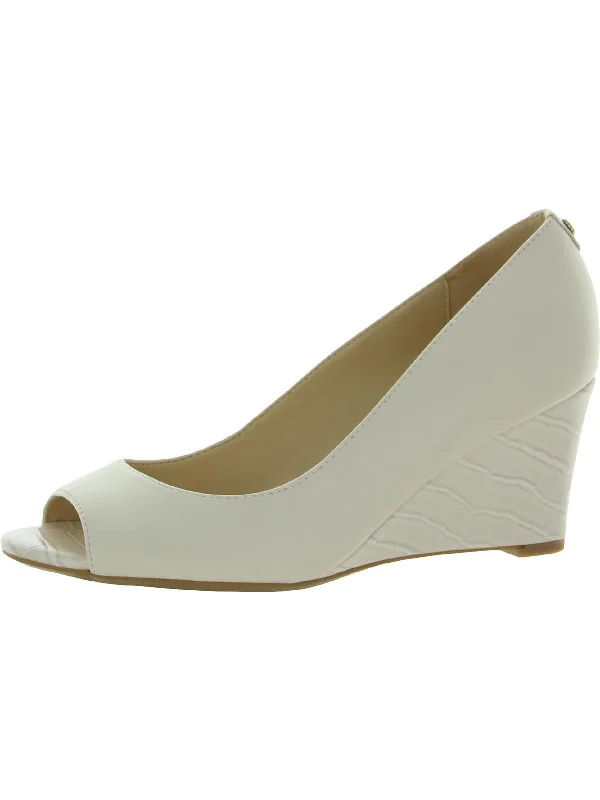 Women's espadrilles with a water - resistant coatingCape 9x9 Womens Suede Peep Toe Wedge Heels