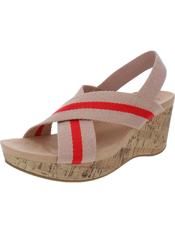 Minimalist women's espadrillesDream Big Womens Criss Cross Slingback Wedge Sandals