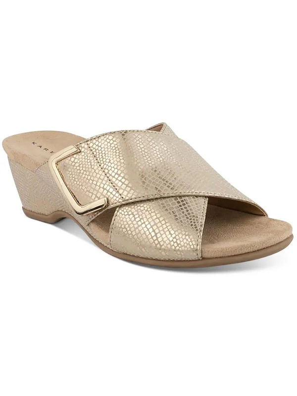 Outdoor - event - ready women's espadrillesELZAA Womens Slip On Open Toe Wedge Sandals