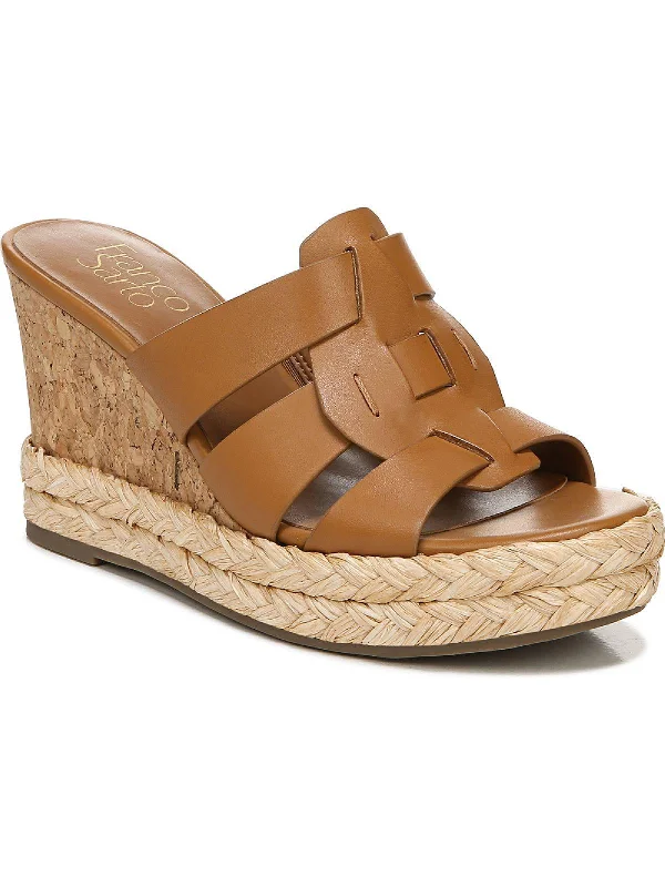 Women's espadrilles with a wide toe - box for comfortFioret Womens Padded Insole Cork Wedge Sandals