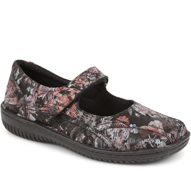 Lace - up women's casual shoes for a secure fitFloral Touch Fasten Mary Janes - LUCK38007 / 324 545