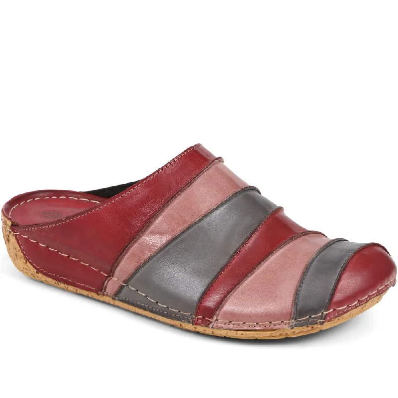 Women's casual espadrilles with a summer - friendly designLeather Clogs - KARY38003 / 324 463