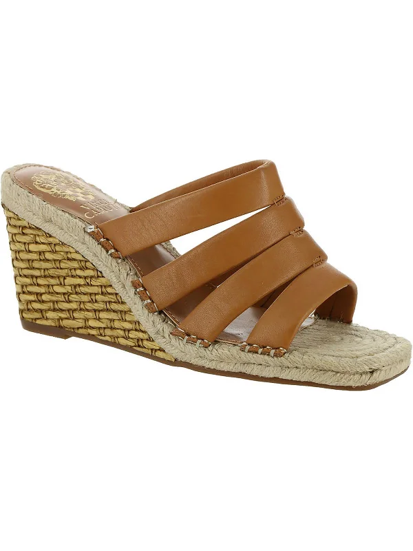 Studded women's espadrilles for an edgy appearanceMolisana  Womens Leather Slip On Espadrilles