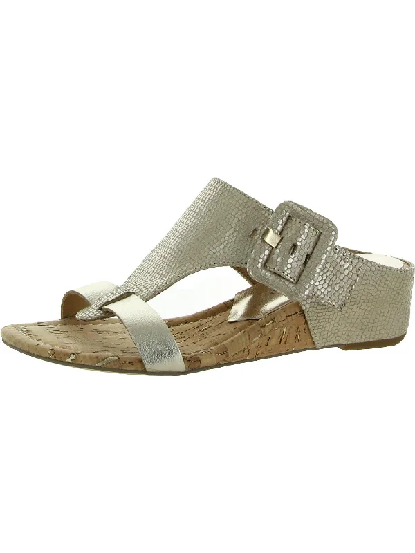 Glitter - embellished women's espadrilles for a touch of glamourOfelia Womens Adjustable Cork Wedge Sandals