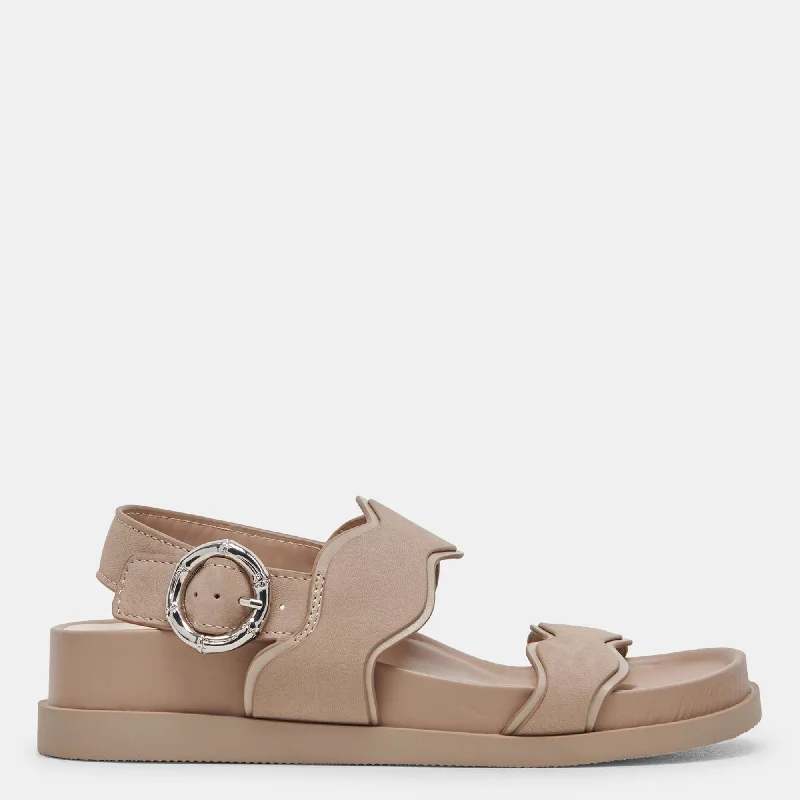 Summer - festival - appropriate women's espadrillesSindy Sandals Taupe Nubuck