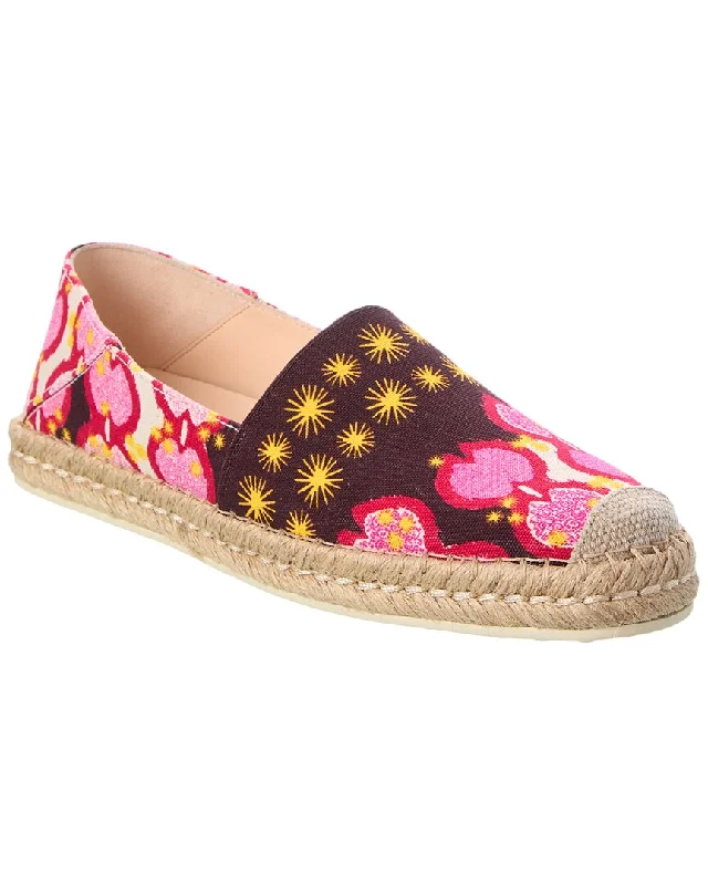 Women's espadrilles with a lace - up closure for a secure fitTOD’s Canvas Espadrille