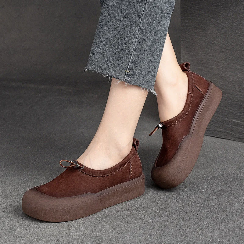 Women's casual flat shoes for all - day comfortWomen Minimalist Soft Leather Flat Casual Shoes