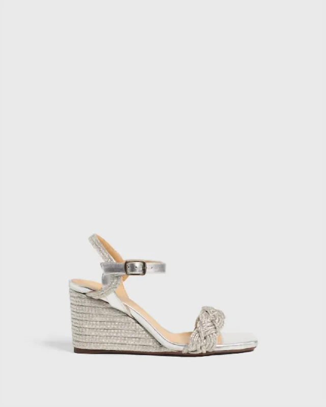 Shopping - friendly women's espadrillesWomen's Brielle Metalizado Wedge In Platinum