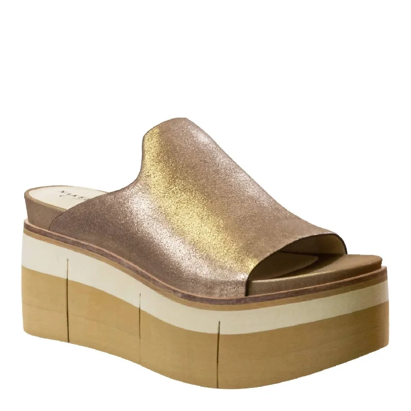 Narrow - fit women's espadrilles for a snug feelWomen's Flow Wedge Sandals In Gold