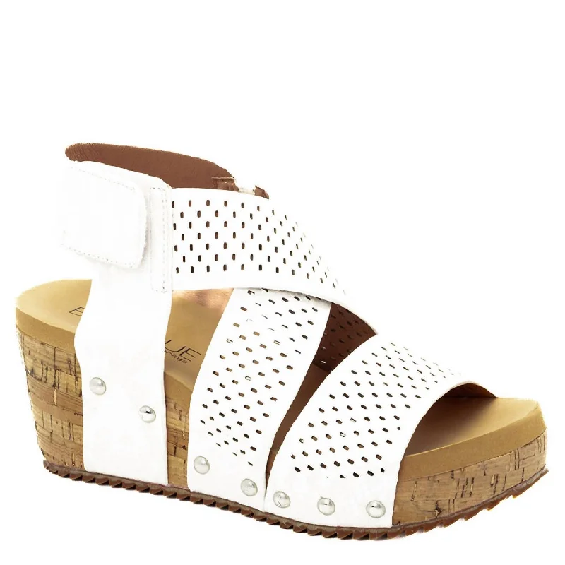 Slip - on women's espadrilles for easy wearWomen's Guilty Pleasure Wedge Sandals In Ivory Snake