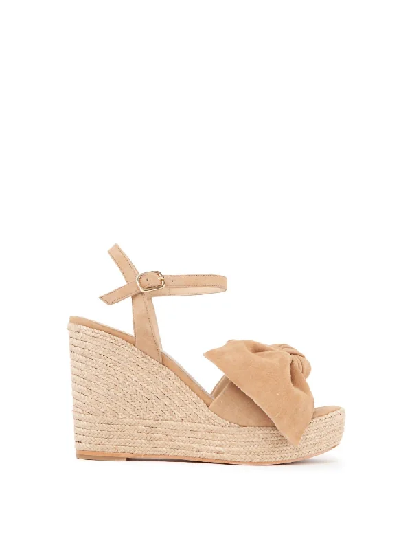 Women's espadrilles for beach vacationsWomen's Irune Wedge Sandal In Nocciola