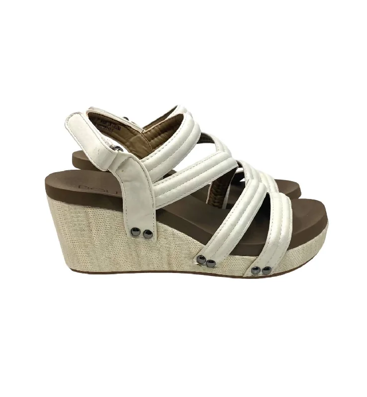 Platform - sole women's espadrilles for added heightWomen's Lifeguard Wedge In White