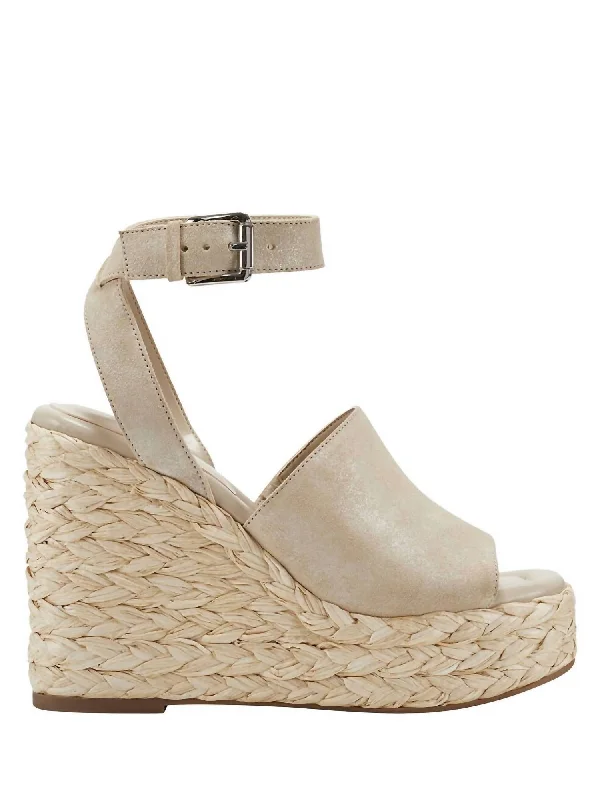 Women's espadrilles with memory foam insoles for extra comfortWomen's Nelly Wedge Sandal In Light Natural