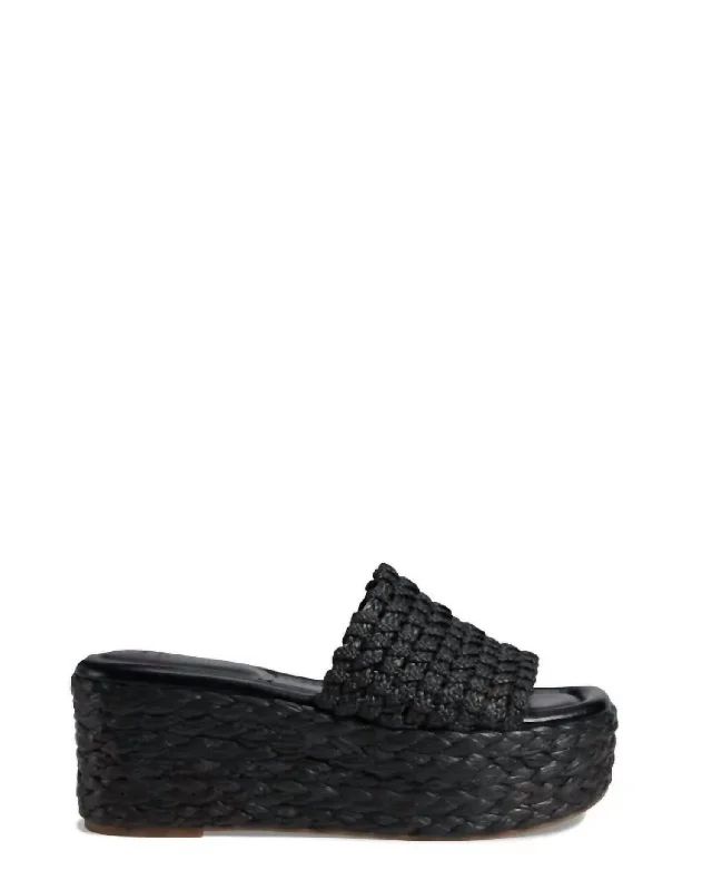 Studded women's espadrilles for an edgy appearanceWomen's Priya Platform Sandal In Black