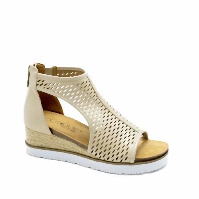 Women's espadrilles with floral - printed uppersWomen's Sugar Momma Shoe In Gold