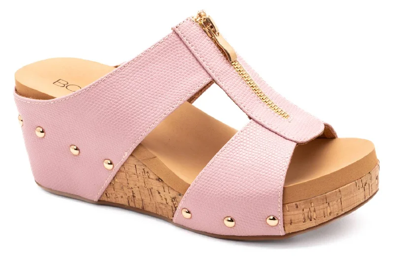 Striped women's espadrilles in a classic designWomen's Taboo Wedge Sandal In Blush